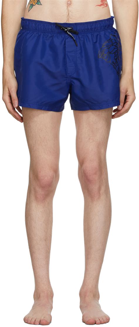 Versace Underwear: Blue Medusa Swim Shorts